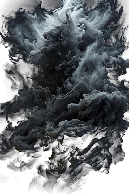 PSD realistyczne ilustracje dymu na przezroczystym tle idealne do dodawania efektów atmosferycznych