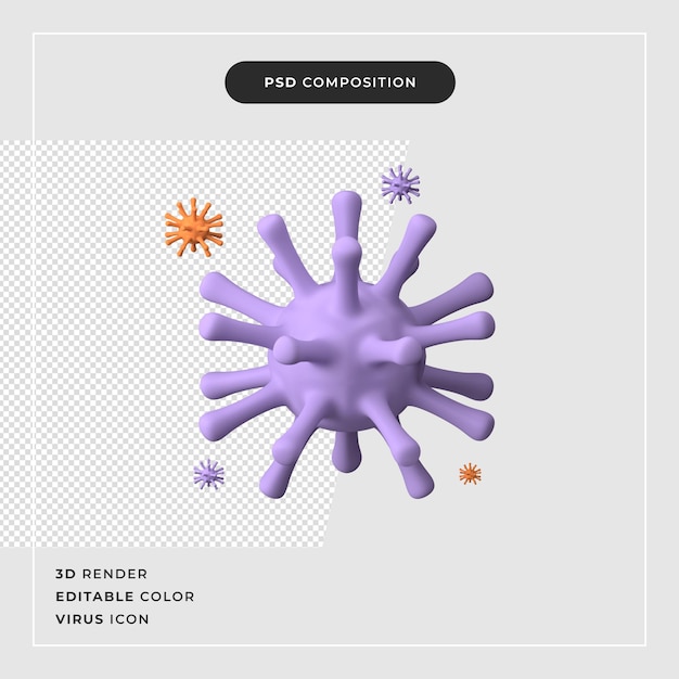 Realistyczne Komórki Wirusa 3d