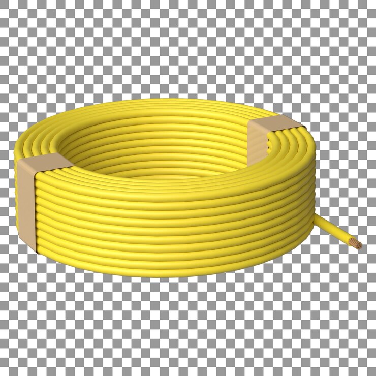 Realistyczne renderowanie przewodów lub kabli 3D dla biznesu projektowania elektrycznego itp.