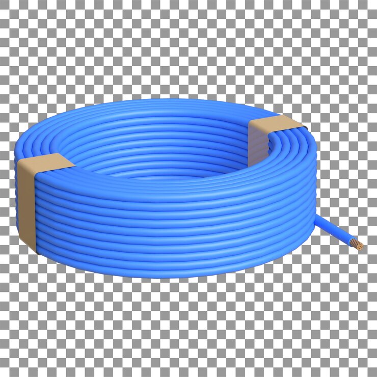 Realistyczne renderowanie przewodów lub kabli 3D dla biznesu projektowania elektrycznego itp.