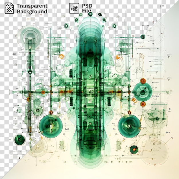 PSD realistyczne zdjęcia fizyków kwantowych równania maszyny są wyświetlane na białej ścianie wraz z okrągłym zegarem i zielonym zegarem