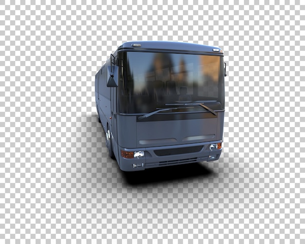 Realistyczny autobus izolowany na tle ilustracja renderingu 3D