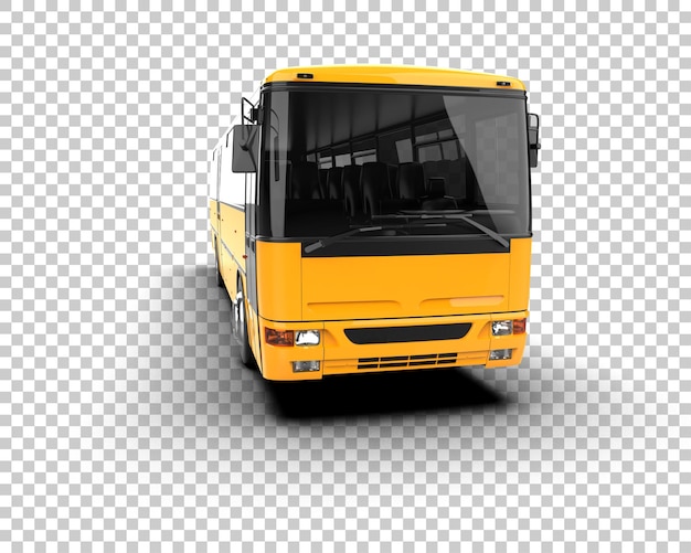 Realistyczny autobus izolowany na tle ilustracja renderingu 3D