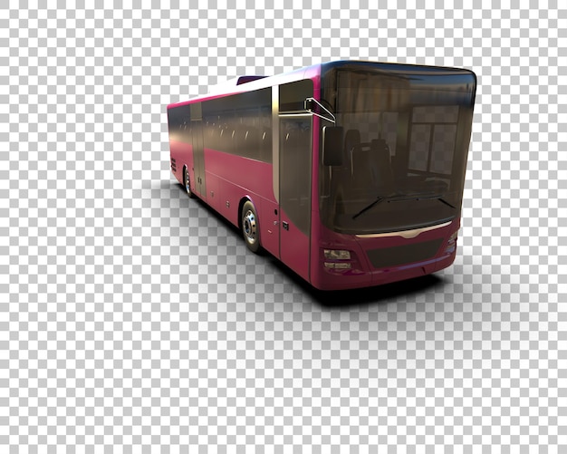 Realistyczny autobus izolowany na tle ilustracja renderingu 3D
