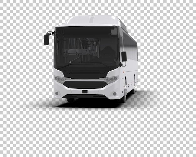 Realistyczny autobus izolowany na tle ilustracja renderingu 3D