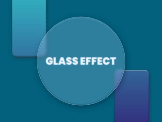 PSD realistyczny efekt morfizmu szkła z zestawem przezroczystych szklanych płytek