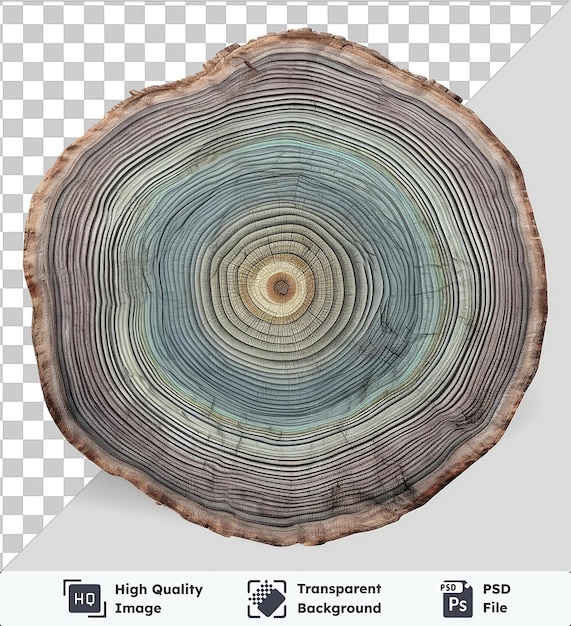 PSD realistyczny fotograficzny dendrochronolog _ s pierścienie drzewa pierścień drzewa