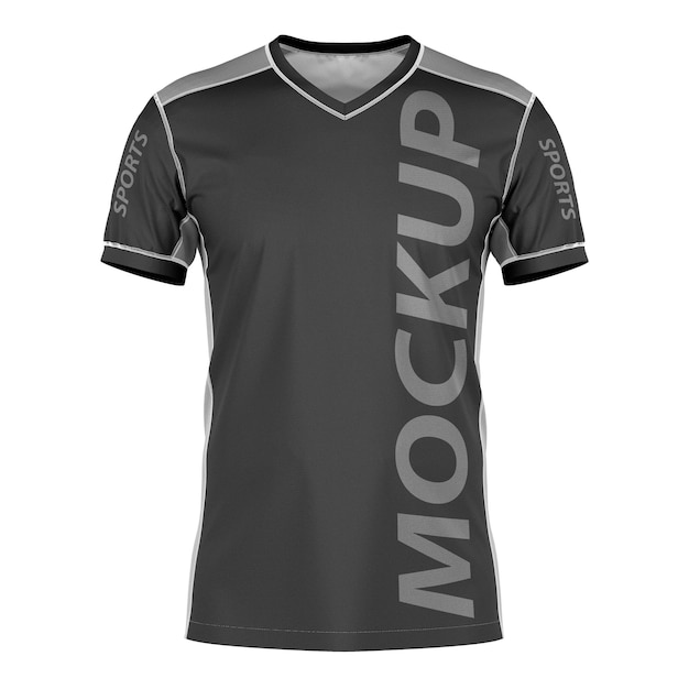 Realistyczny model koszulki sportowej do biegania z przodu