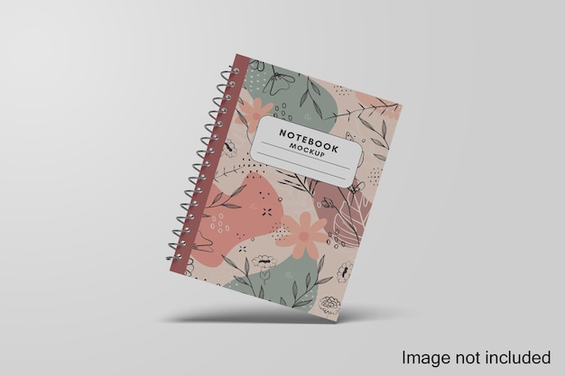 Realistyczny model notebooka stojący pod kątem wygląda bardzo estetycznie
