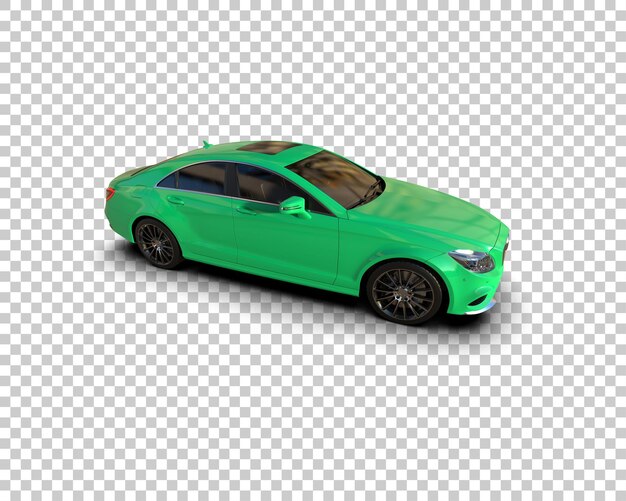 PSD realistyczny nowoczesny samochód izolowany na tle ilustracja renderingu 3d