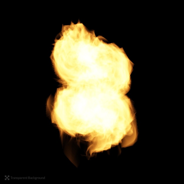 Realistyczny Płomień Ognia Na Białym Tle Płonący Płomień Zapala Ilustrację