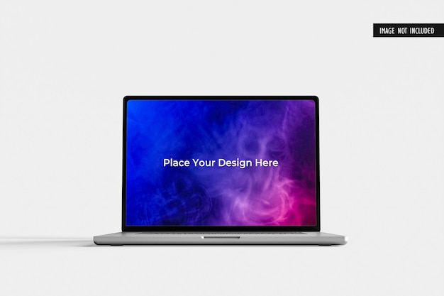 PSD realistyczny projekt makiety laptopa na pełnym ekranie