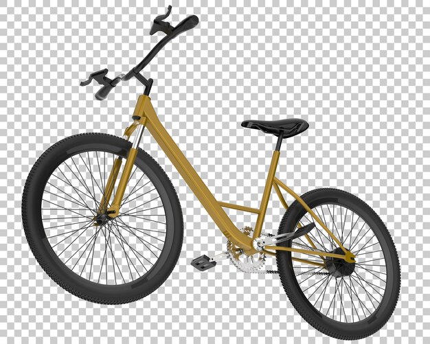PSD realistyczny rower odizolowany na przezroczystym tle ilustracja renderowania 3d