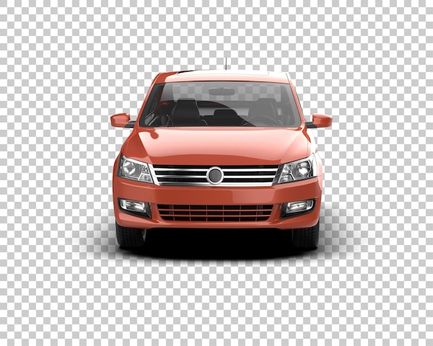 Realistyczny samochód odizolowany na tle ilustracja renderingu 3D