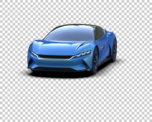 Realistyczny samochód sportowy izolowany na tle ilustracja renderingu 3D
