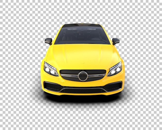 Realistyczny samochód sportowy izolowany na tle ilustracja renderingu 3D
