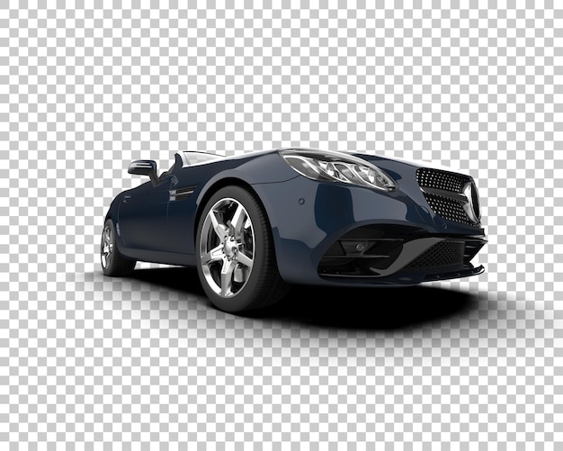 Realistyczny samochód sportowy izolowany na tle ilustracja renderingu 3D