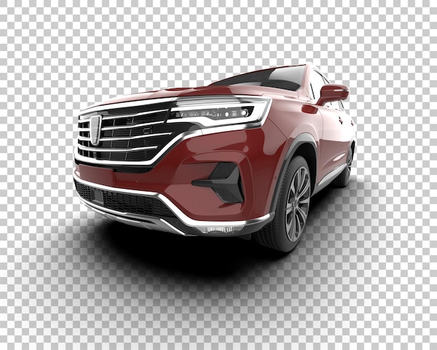 Realistyczny SUV odizolowany na tle ilustracja renderingu 3D