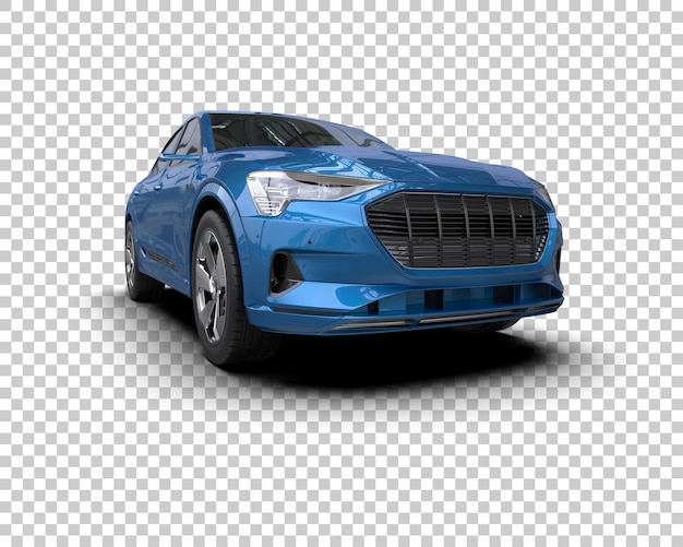 Realistyczny SUV odizolowany na tle ilustracja renderingu 3D
