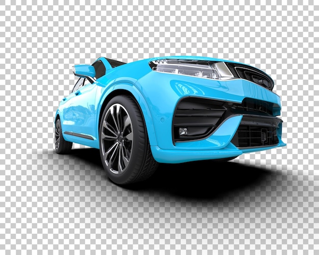 Realistyczny SUV odizolowany na tle ilustracja renderingu 3D