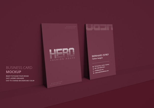 Realstic business card mockup design