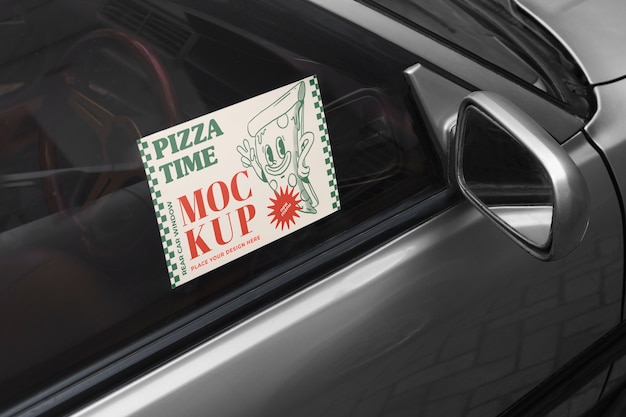 PSD rear car window mockup