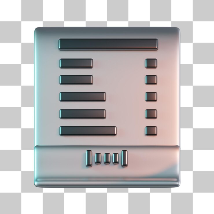PSD receipt 3d icon