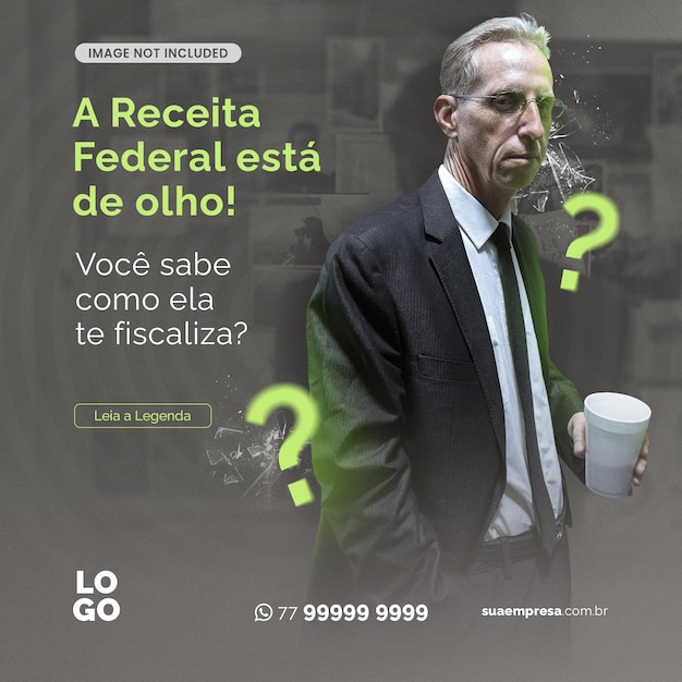 Receita Federal Esta De Olho Account Editable Psd