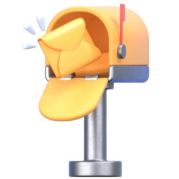 PSD received 3d illustration icon pack element