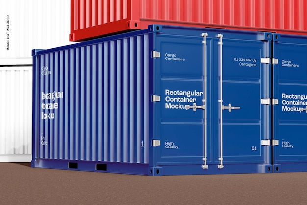 PSD rechthoekig containermodel