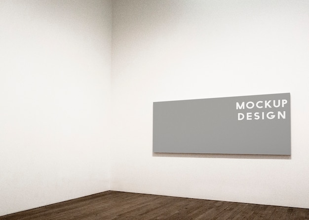 Rechthoekig kadermodelontwerp op een witte muur