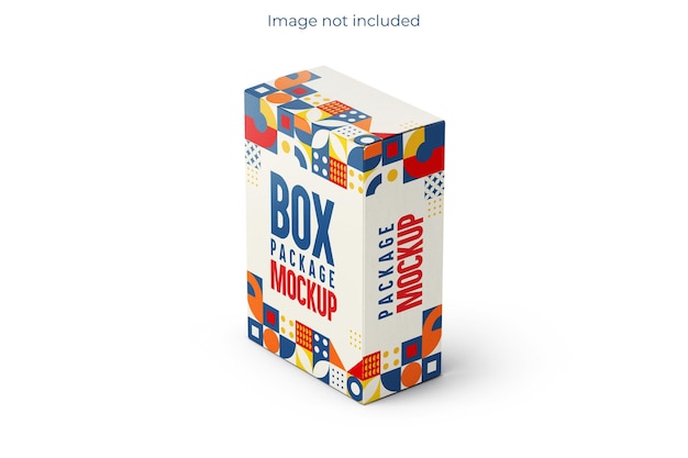 PSD rechthoekige doos en productverpakkingsdoos mockup voor rechthoekige doos mockup