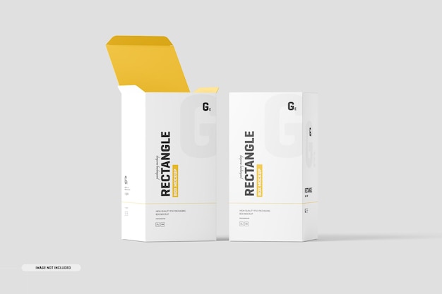 rechthoekige doos mockup