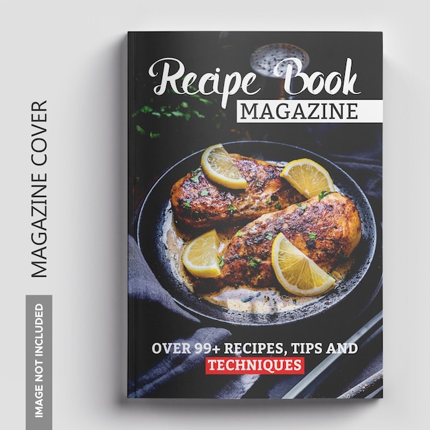 PSD recipe book magazine