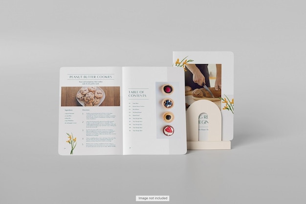 PSD recipe book mockup