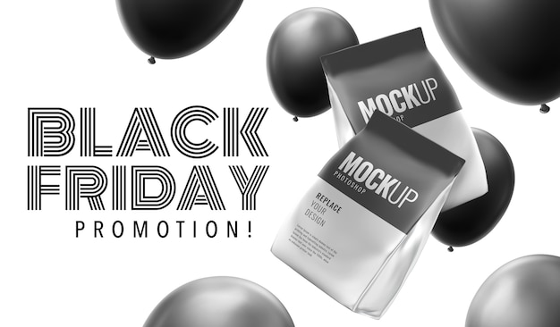 Reclame etui eten black friday-mockup