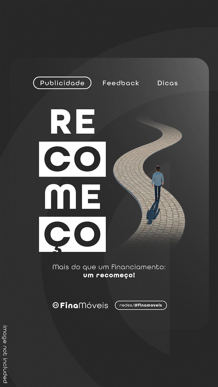 PSD recomeo more than just financing a new beginning story flyer template editavel