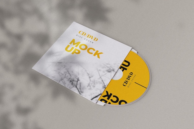 record cover mockup premium psd