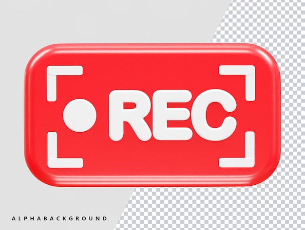 Record icon illustration element render