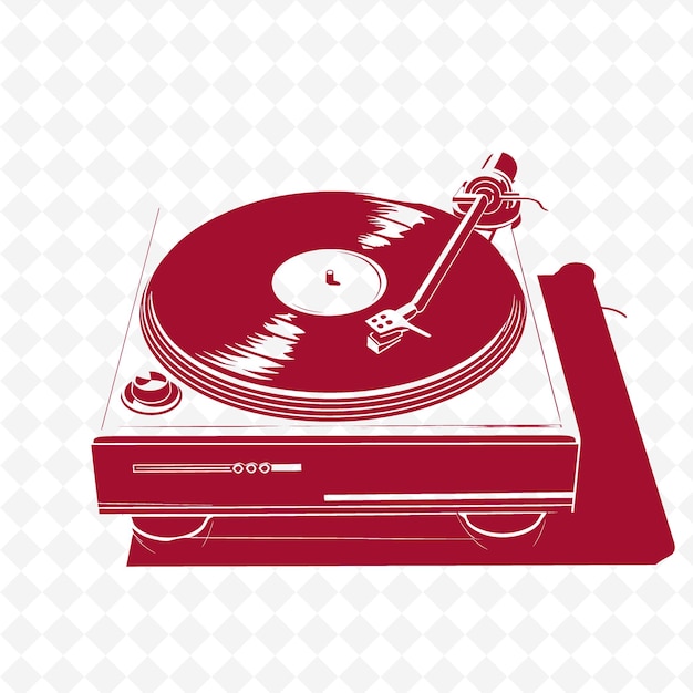 a record player with a record player on the front and a record on the bottom