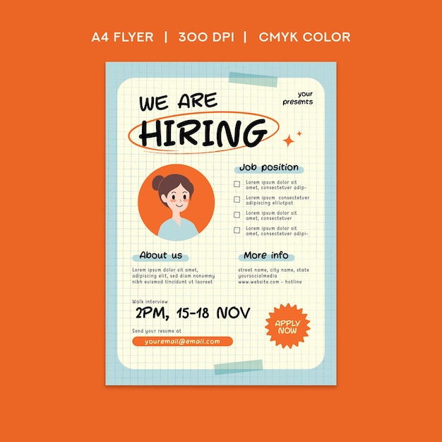 Recruitment flyer en recruitment flyer