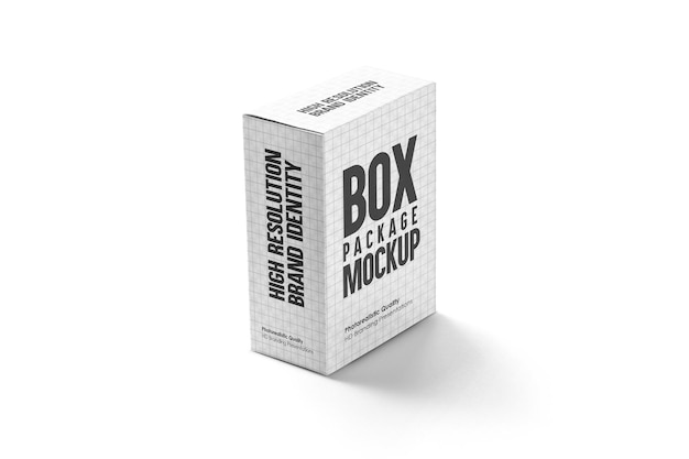 Rectangle box mockup for packaging box mockup