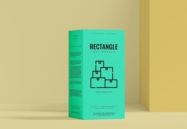 PSD mockup di scatola rettangolare