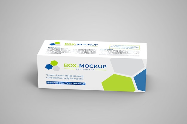 PSD rectangle box mockup