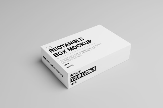 PSD rectangle box psd mockup