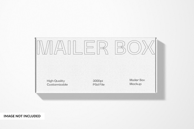 Rectangle Mailing Box Mockup