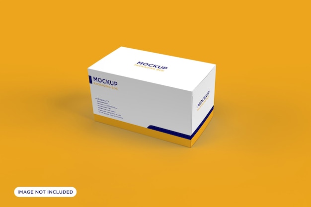 Rectangle packaging box mockup