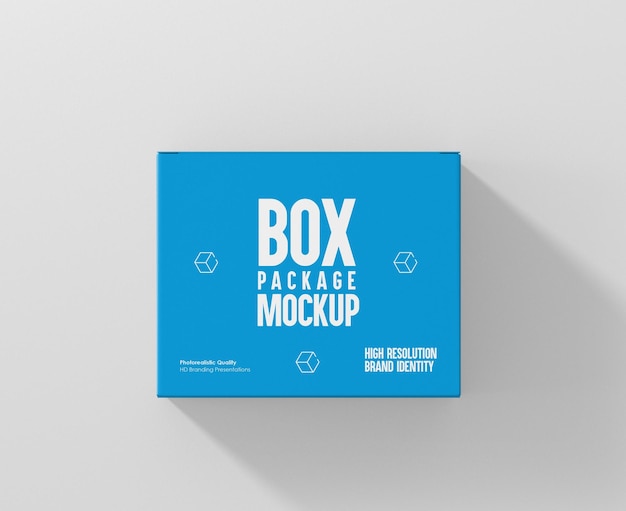 Rectangle packaging box mockup