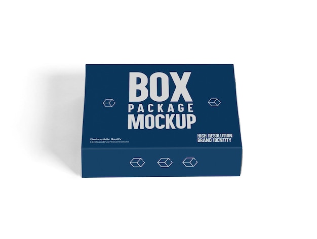 Rectangle packaging box mockup