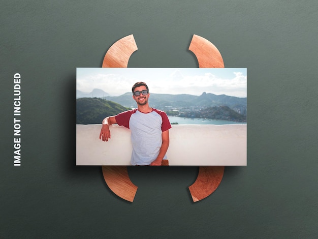 Mockup di foto di rettangolo